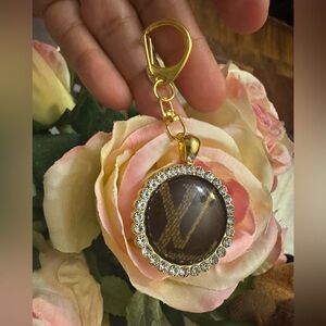 up cycled Keychain from vintage Louis Vuitton bag